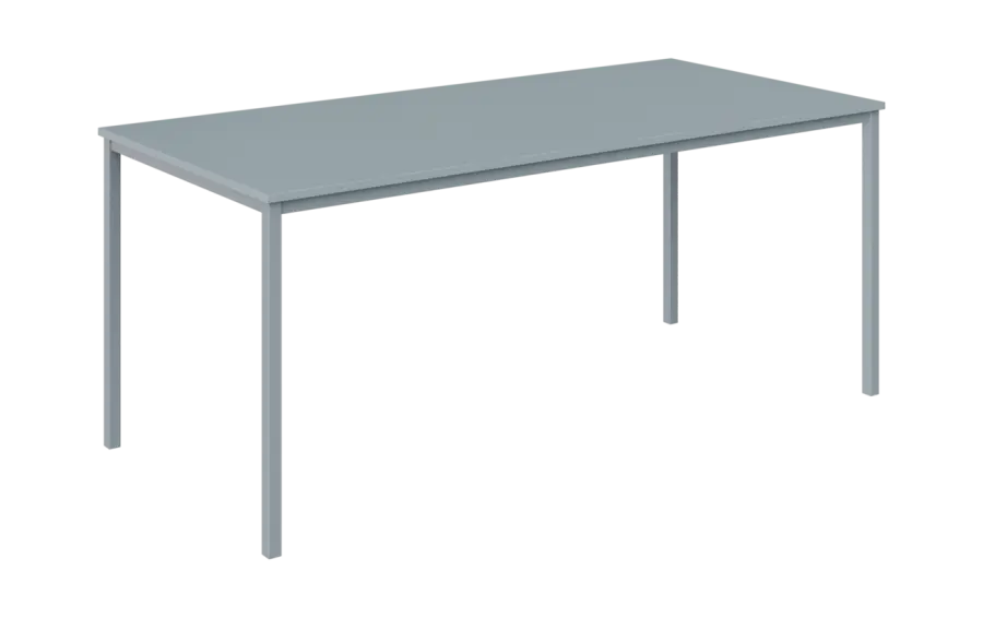 JPT 180 Jídelní stůl 1800 x 800 mm, deska šedá / podnož stříbrná